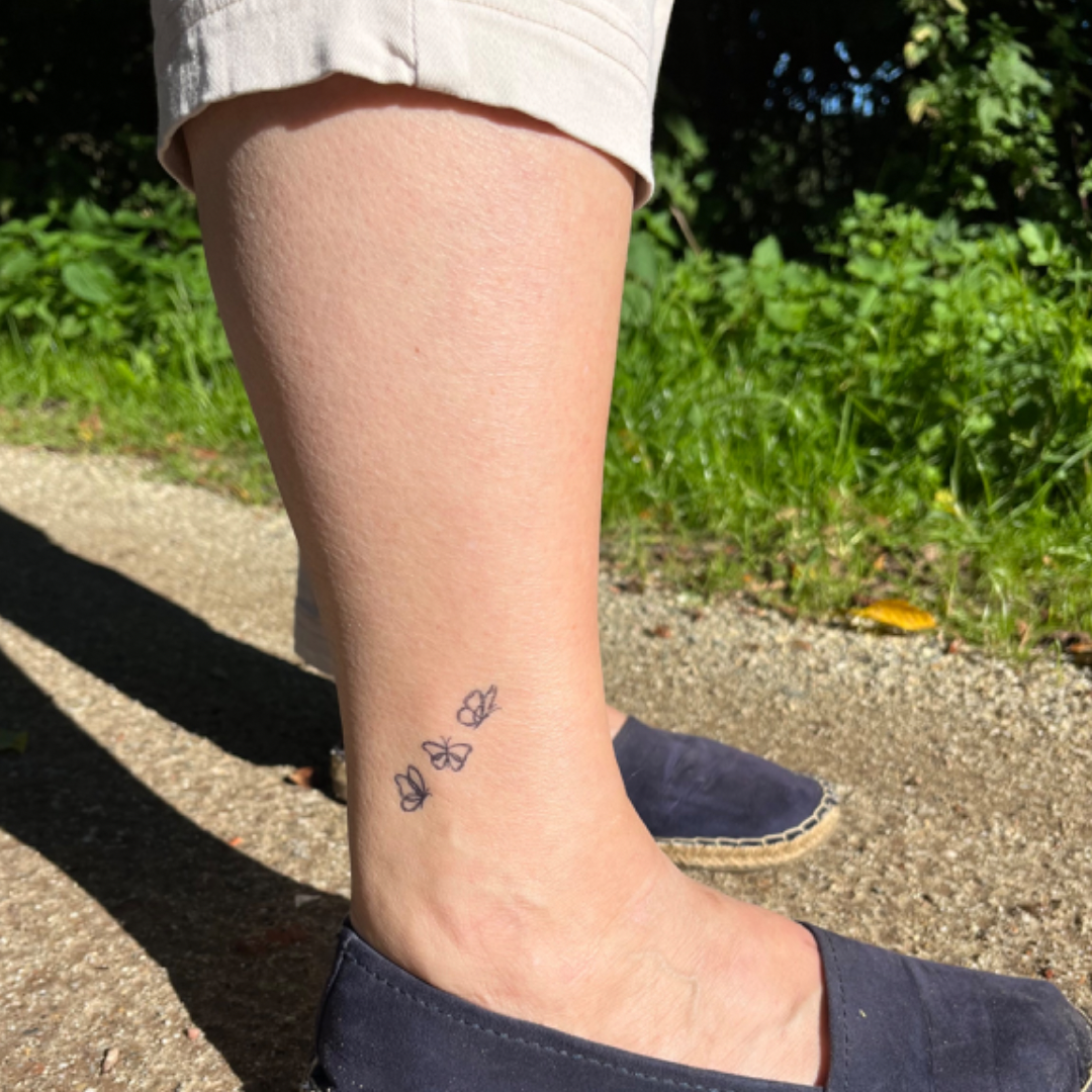 Mariposas de tatuaje temporal