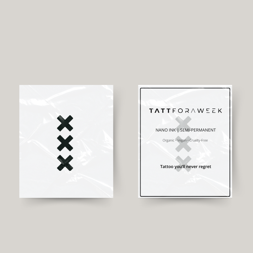 Tatuaje temporal cruces de Ámsterdam