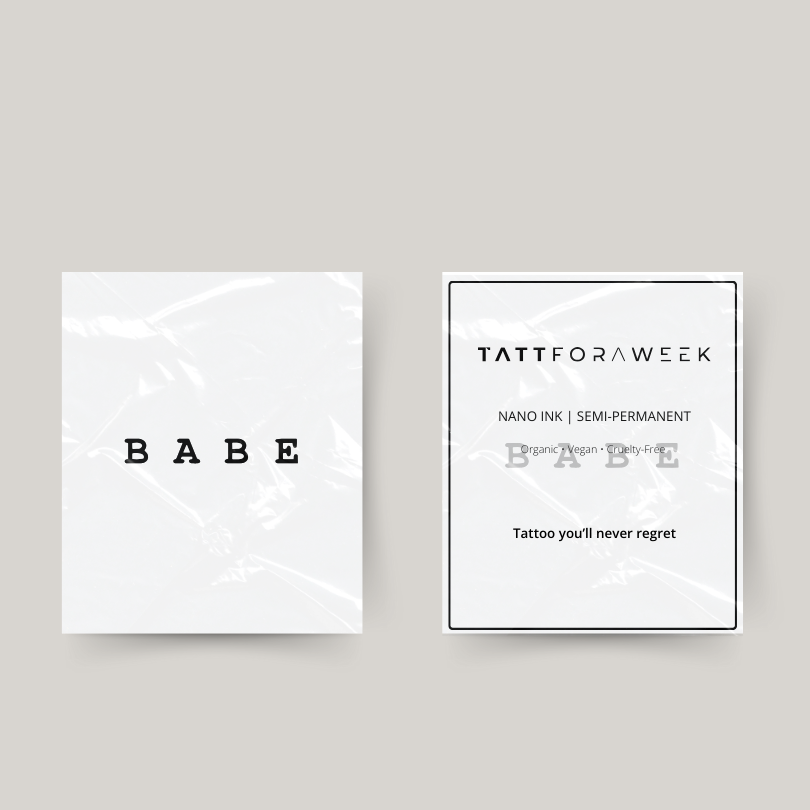 Tatuaje temporal babe