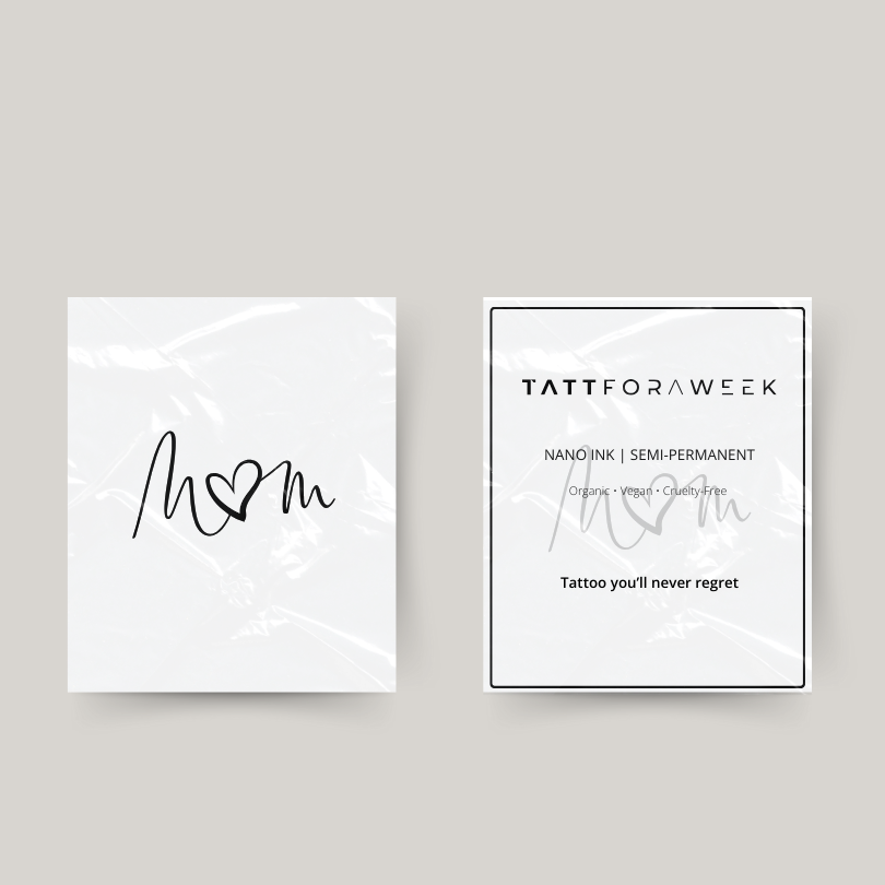Tatuaje temporal mamá