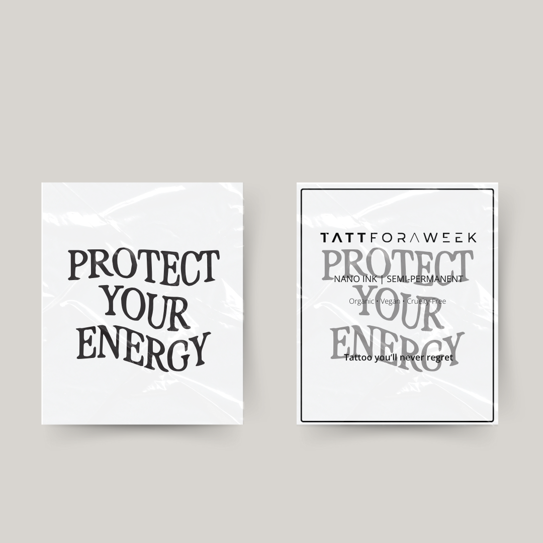 Tatuaje temporal protegiendo tu energía