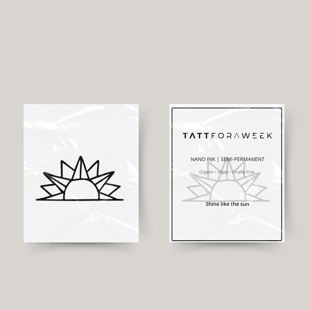 Tijdelijke tattoo zon VIII