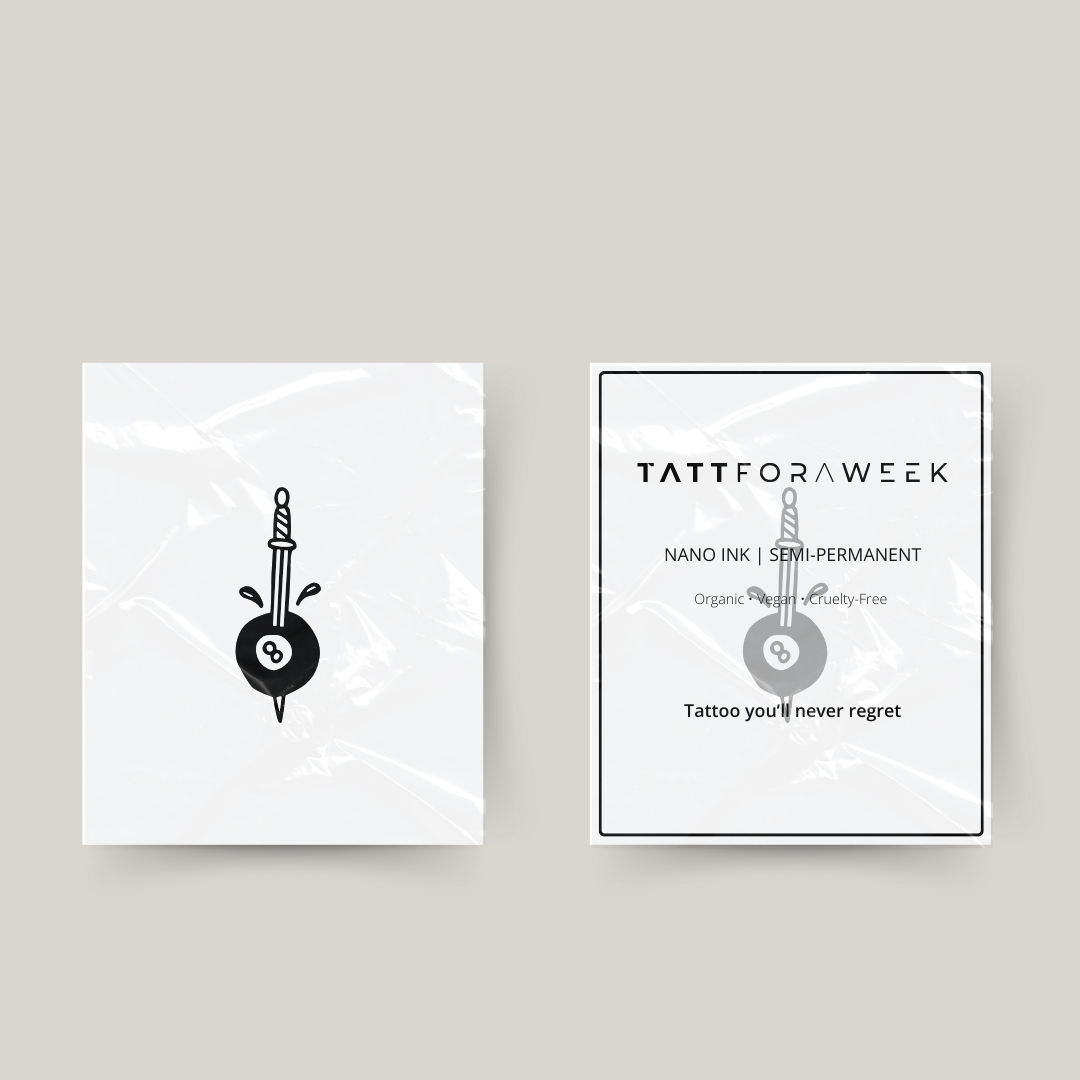 Tatuaje temporal 8 slay