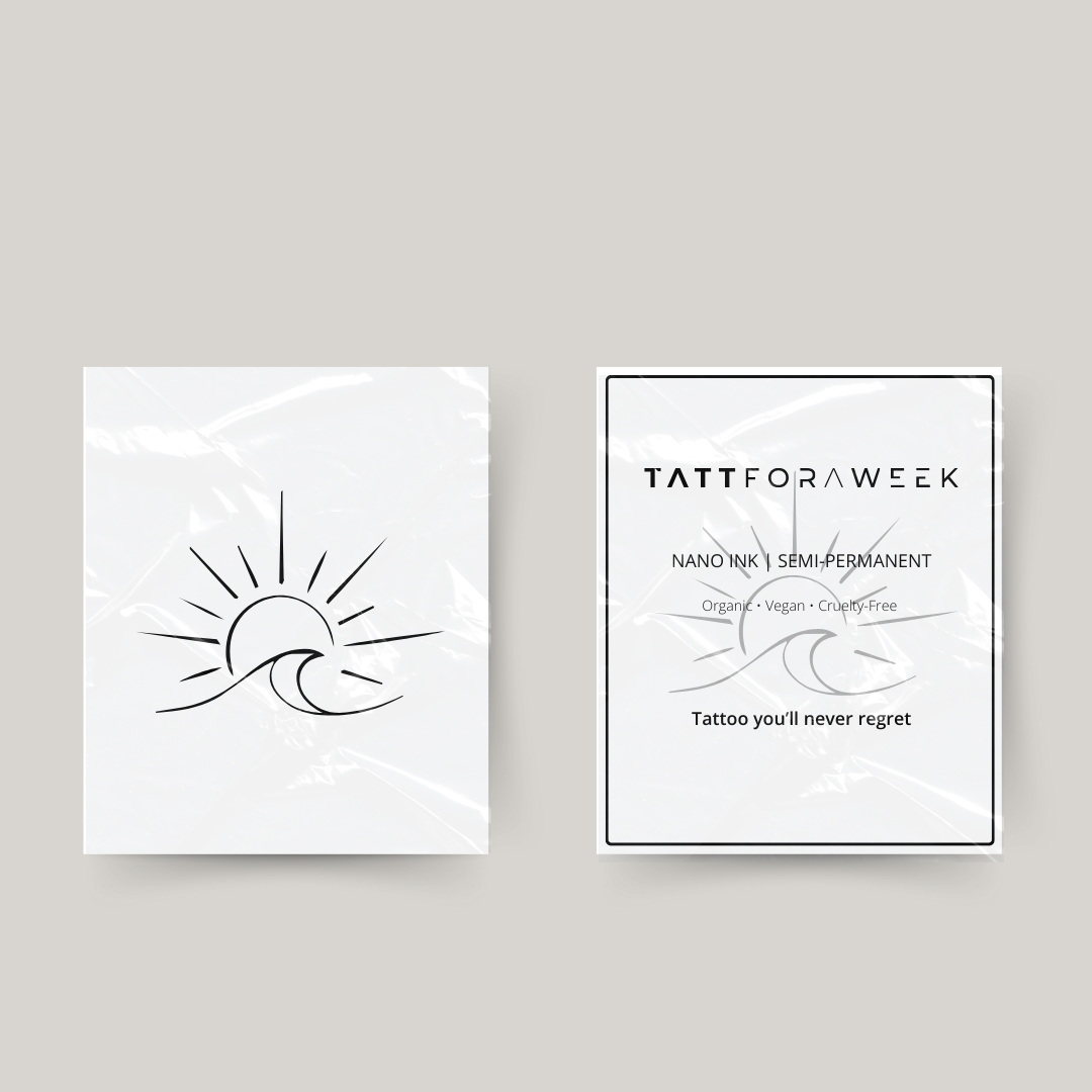 Tatuaje temporal playa