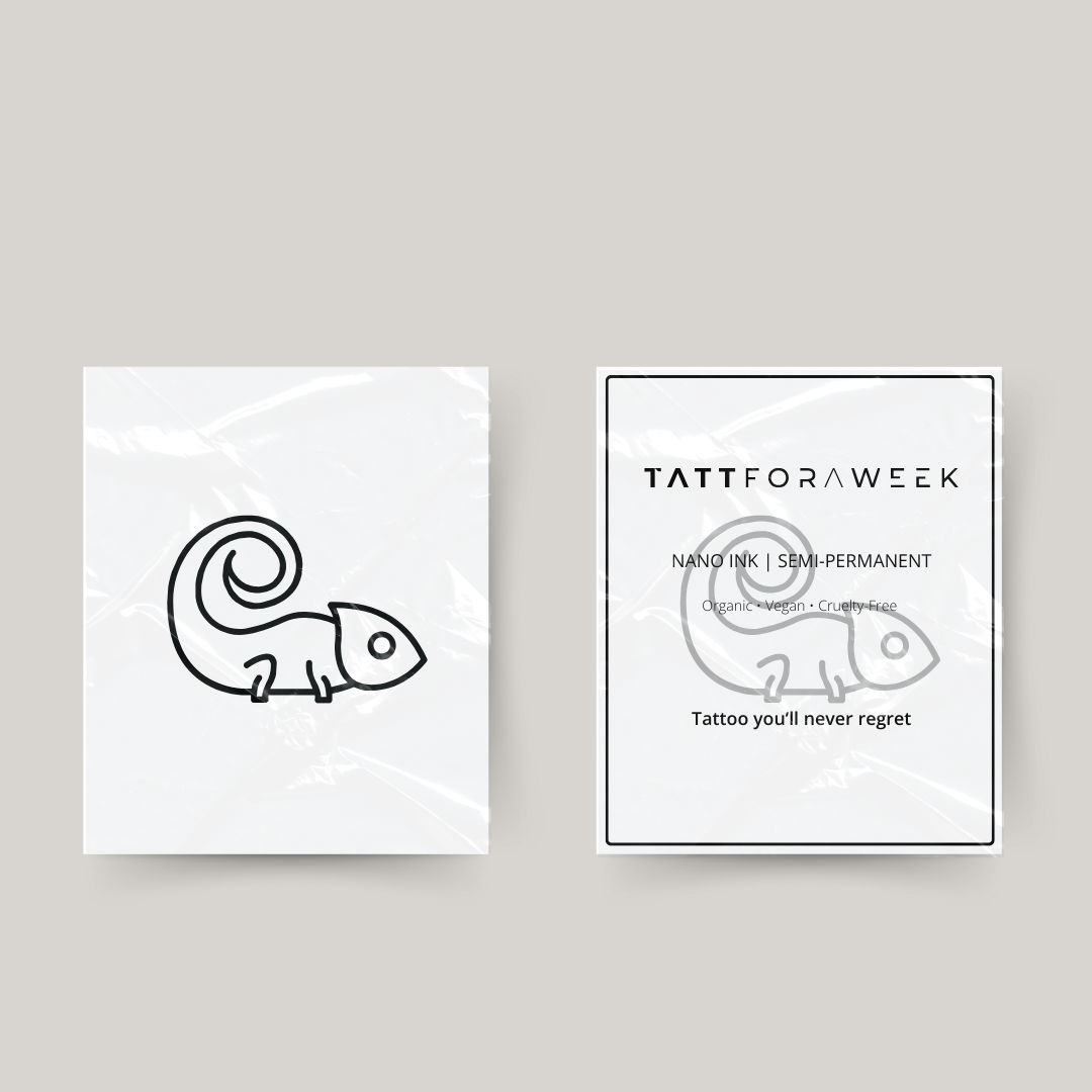 Tatuaje temporal de gecko