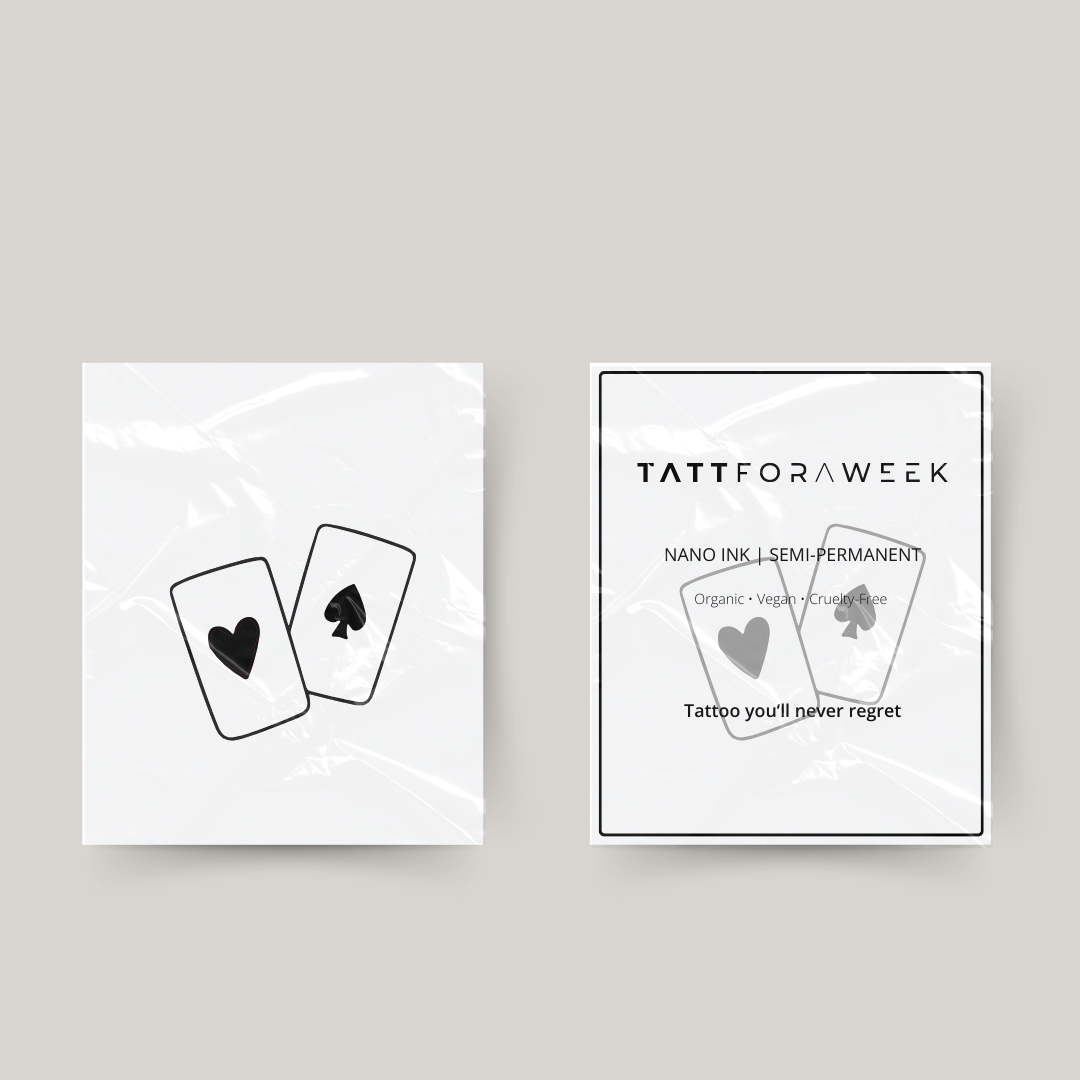 Tarjetas de tatuajes temporales