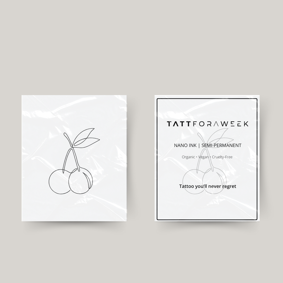 Cerezas de tatuaje temporal