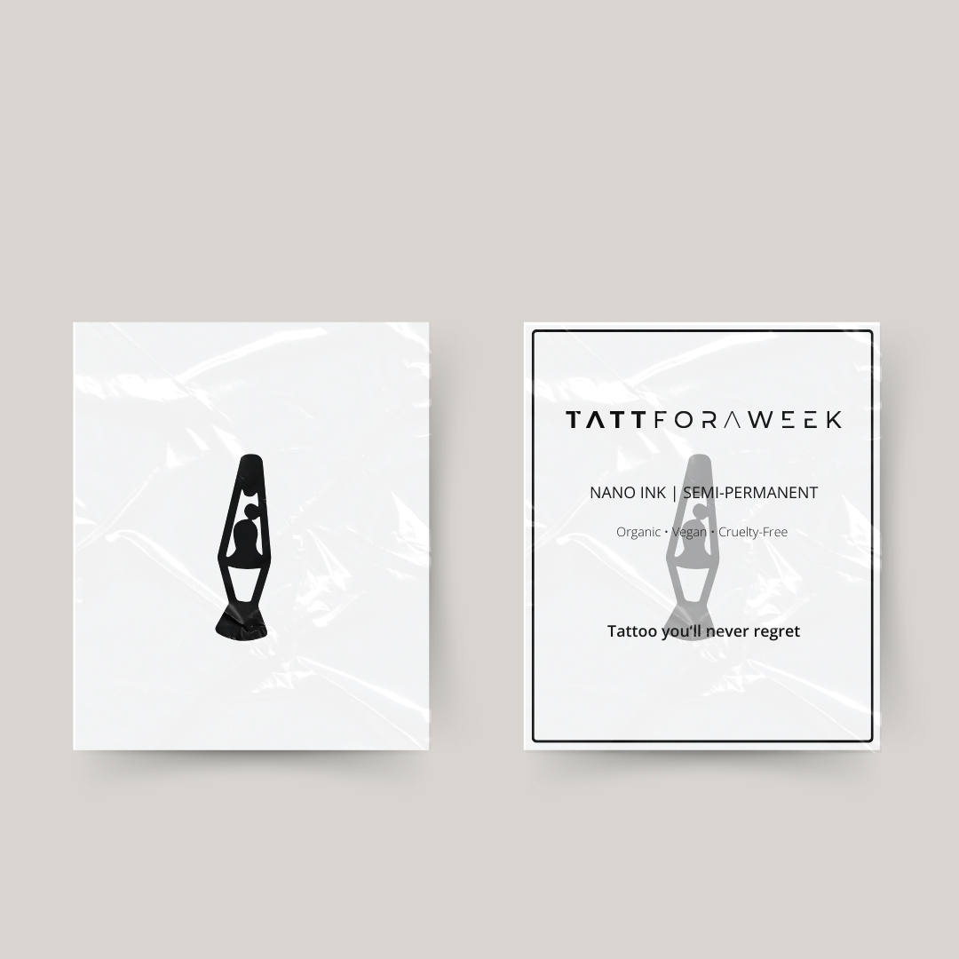 Tatuaje temporal lámpara de lava