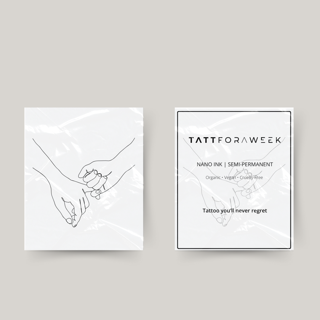 Tatuaje temporal promesa meñique