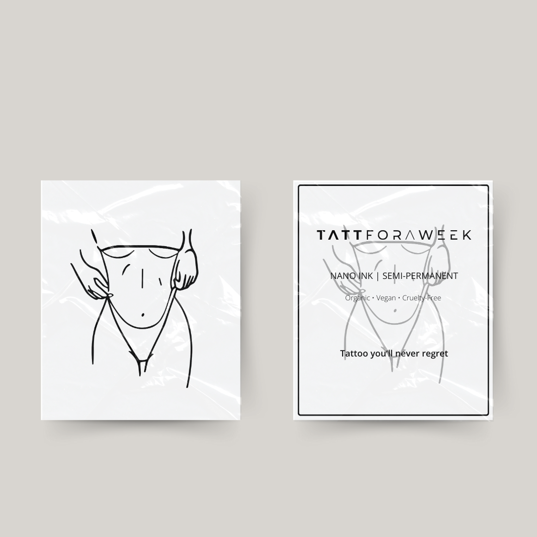 Tatuaje temporal cuerpo de verano