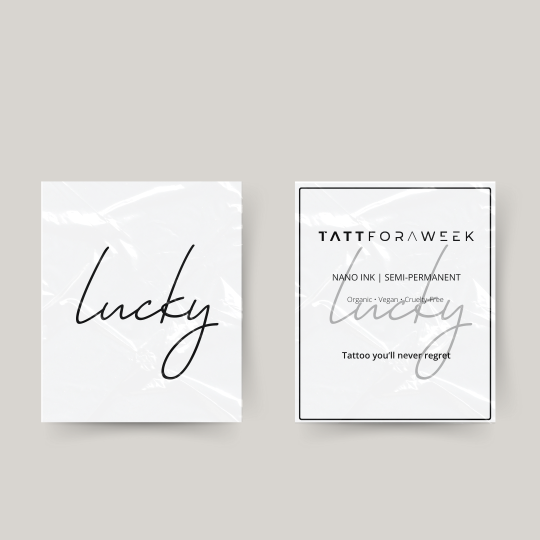 Tatuaje temporal suerte