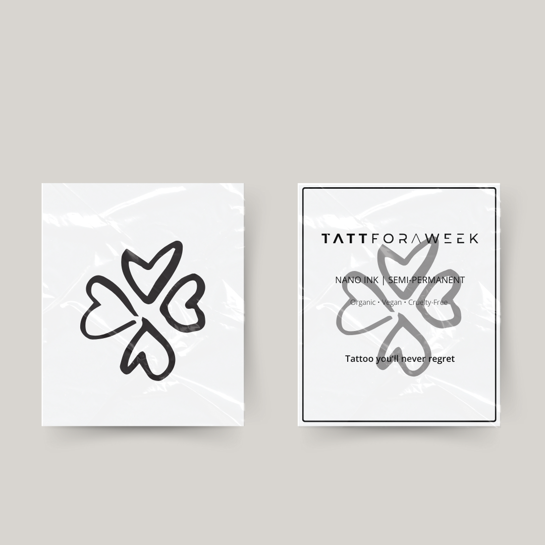 Tijdelijke tattoo vier hartjes