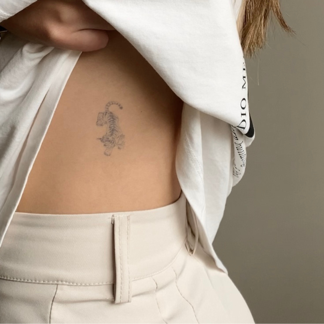 Tatuaje temporal tigre