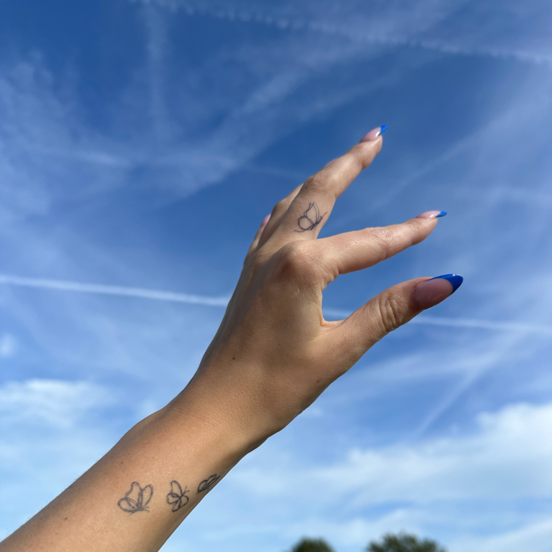 Mariposas de tatuaje temporal