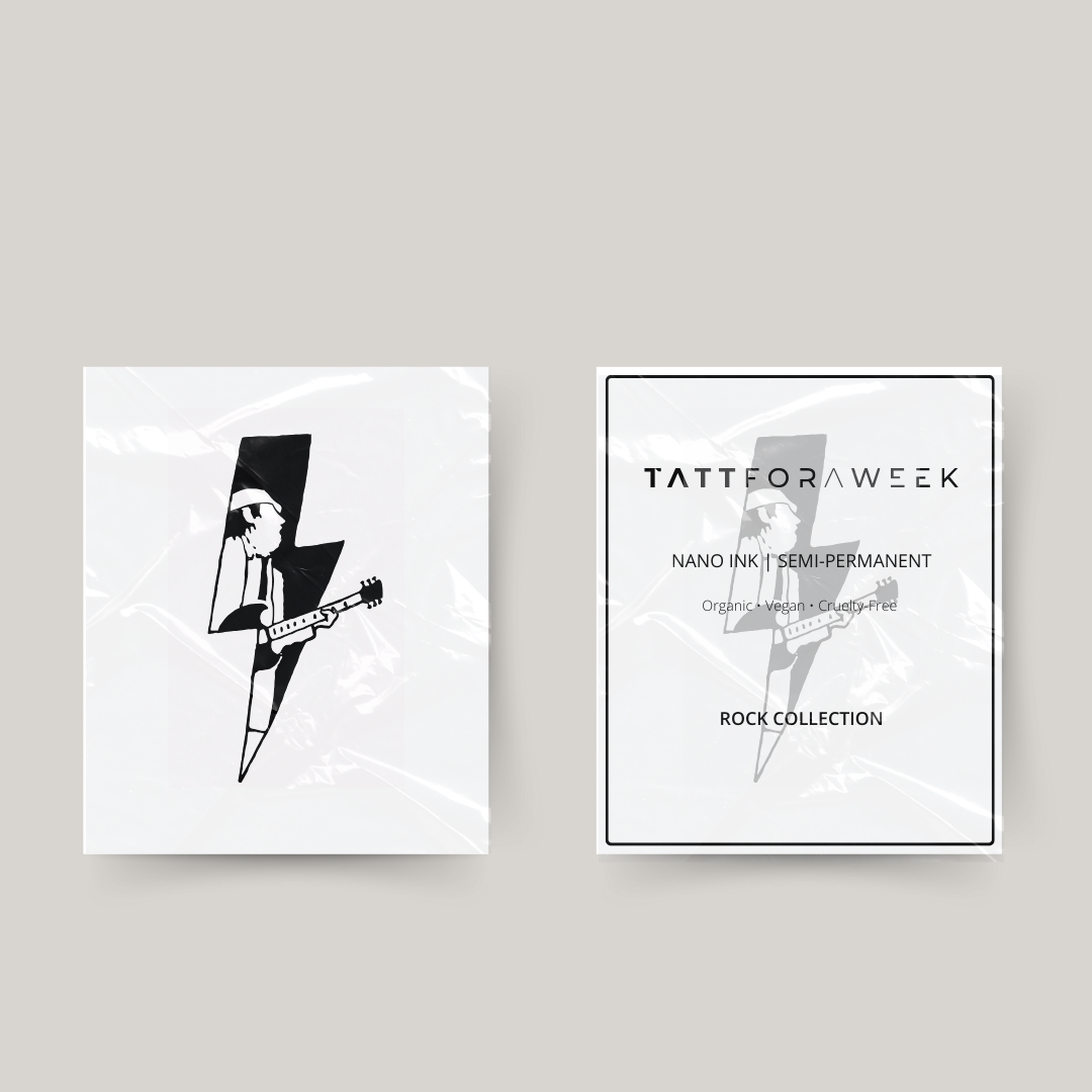 Tatuaje temporal ACDC Angus Young