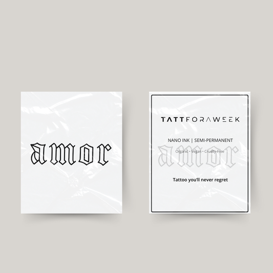 Tatuaje temporal amor ||
