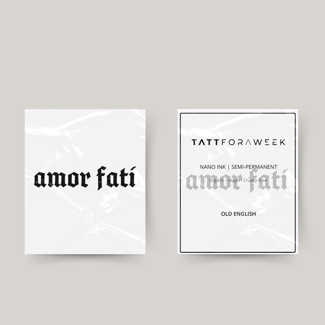 Tatuaje temporal amor fati