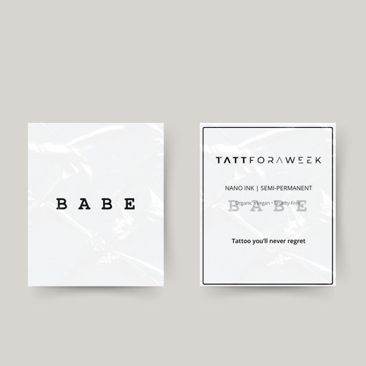Tatuaje temporal babe