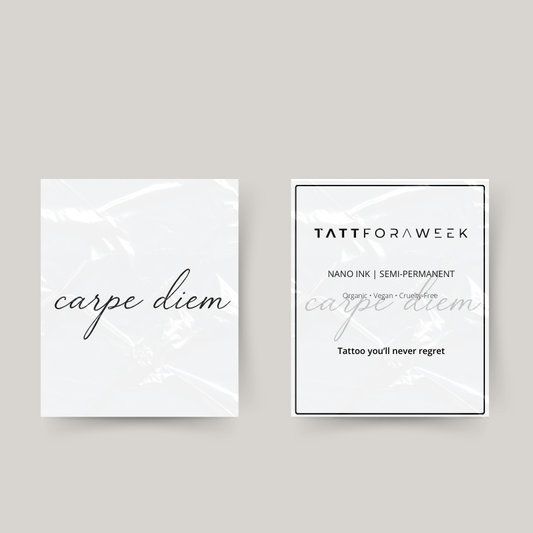 Tatuaje temporal carpe diem