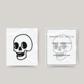 Tatuaje temporal calavera
