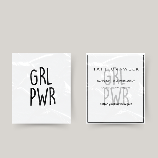 Tatuaje temporal girlpower