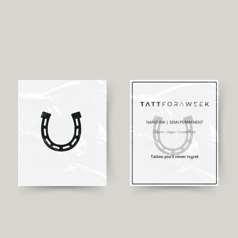 Tatuaje temporal herradura