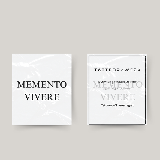 Tatuaje temporal momento vivere