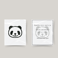 Tatuaje temporal cara de panda