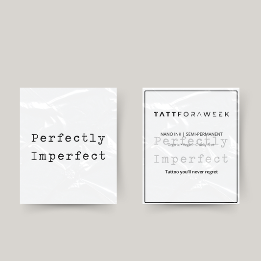 Tatuaje temporal perfectamente imperfecto