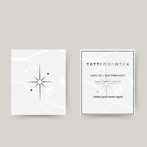 Tatuaje temporal estrella polar