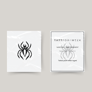 Tatuaje temporal de araña
