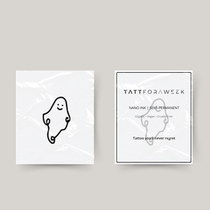 Tatuaje temporal de fantasma