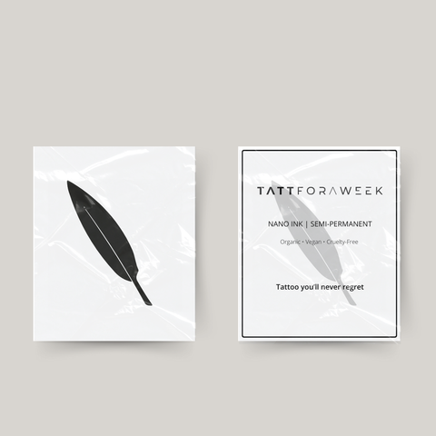 Tatuaje temporal pluma