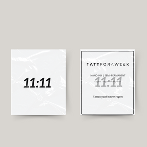 Tatuaje temporal 11:11