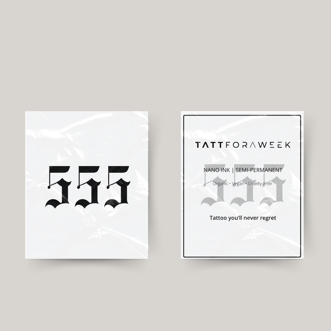 Tatuaje temporal 555