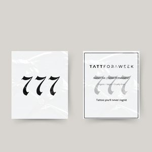 Tatuaje temporal 777