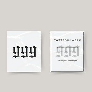 Tatuaje temporal 999