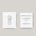 Tatuaje temporal piña