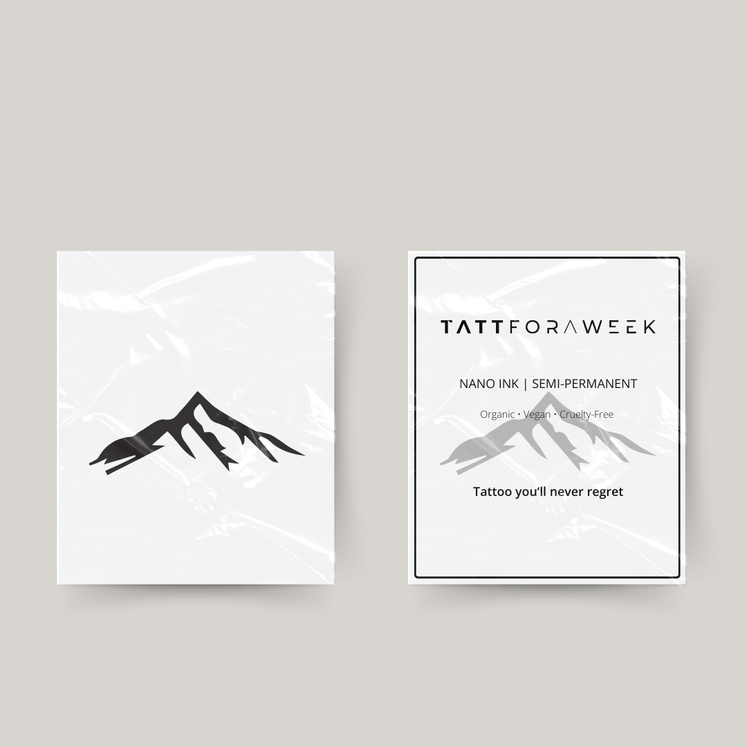 Tatuaje temporal montaña