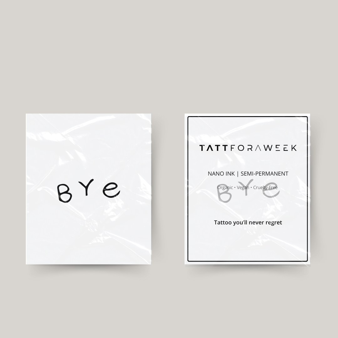 Tatuaje temporal adiós