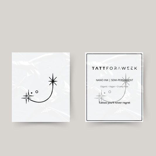 Tatuaje temporal Capricornio estrellas