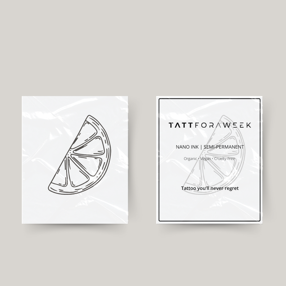 Tatuaje temporal de limón