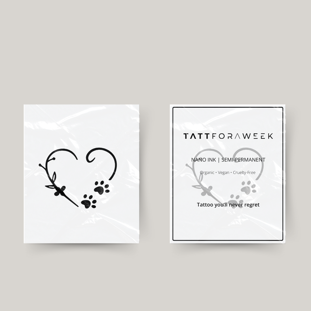 Tatuaje temporal amor perro