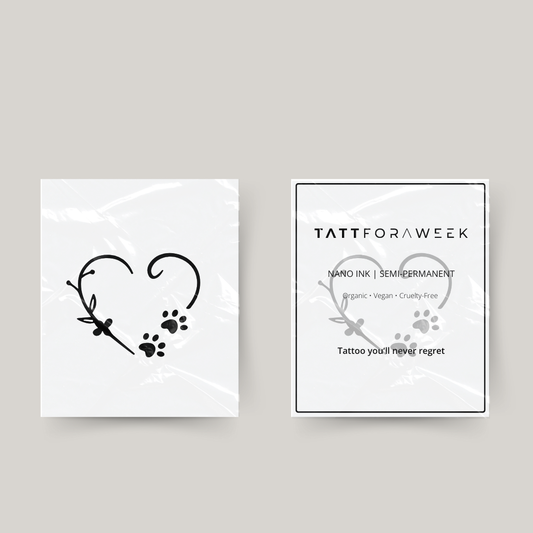 Tatuaje temporal amor perro