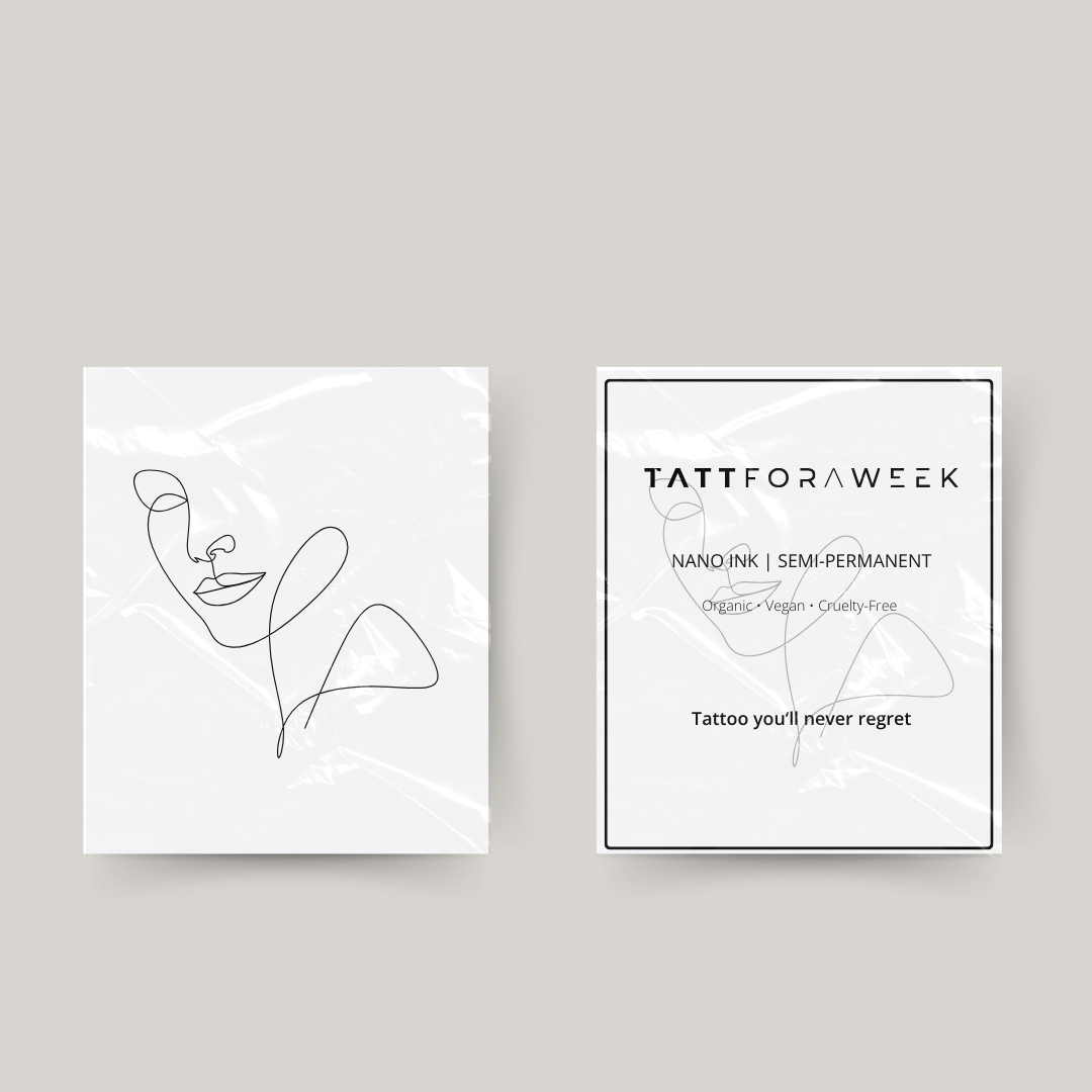 Tatuaje temporal cara fineline