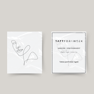 Tatuaje temporal cara fineline