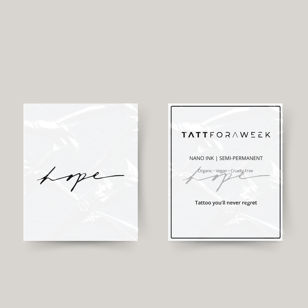 Tatuaje temporal esperanza