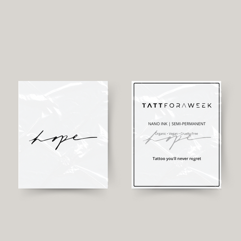 Tatuaje temporal esperanza