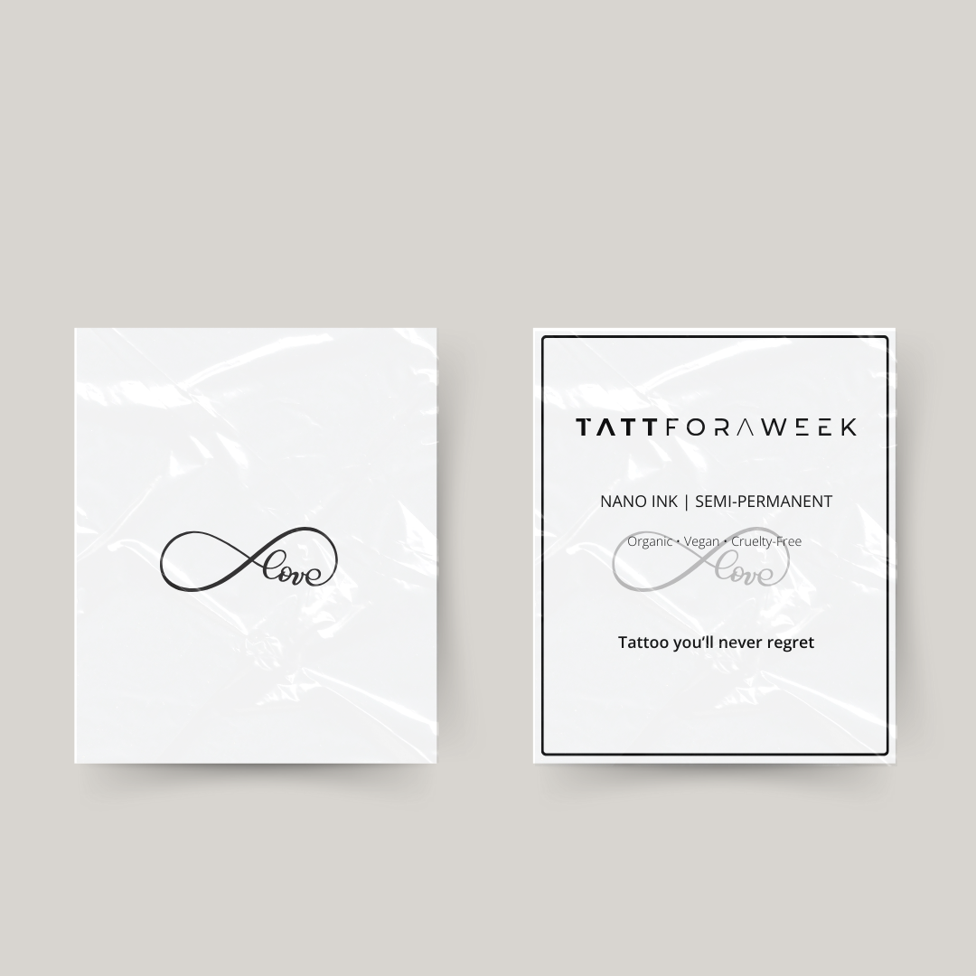 Tatuaje temporal infinito amor