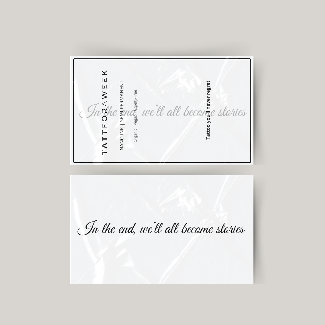 Tatuaje de Tijdelijke al final todos nos convertiremos en historias